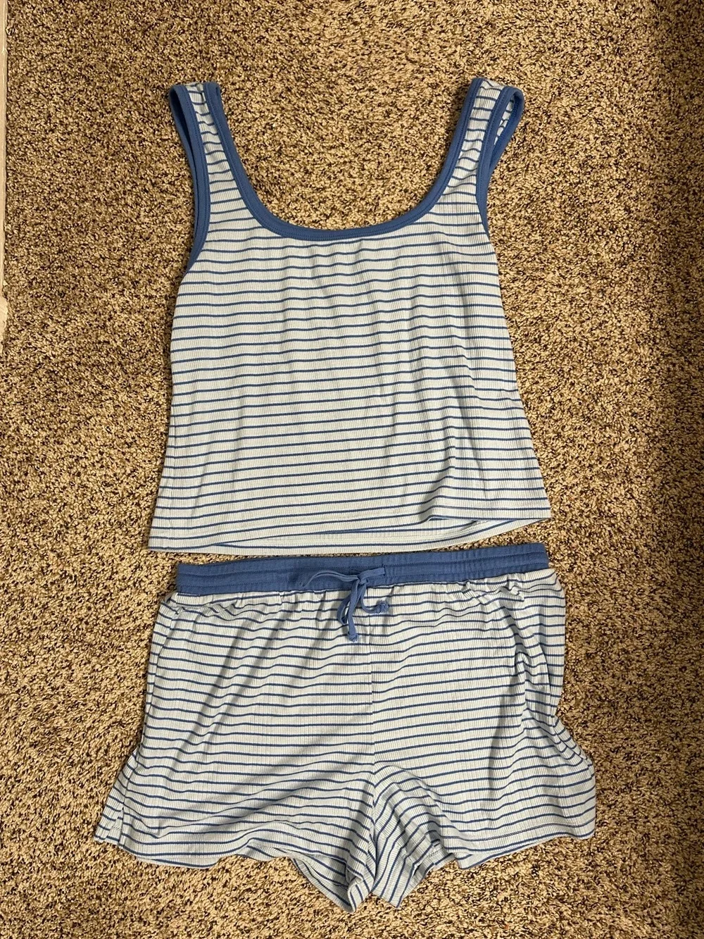 Z Supply High Tide Set - Blue Stripe, M
